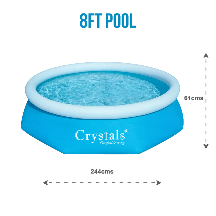 Crystals Inflatable Round Paddling Pool