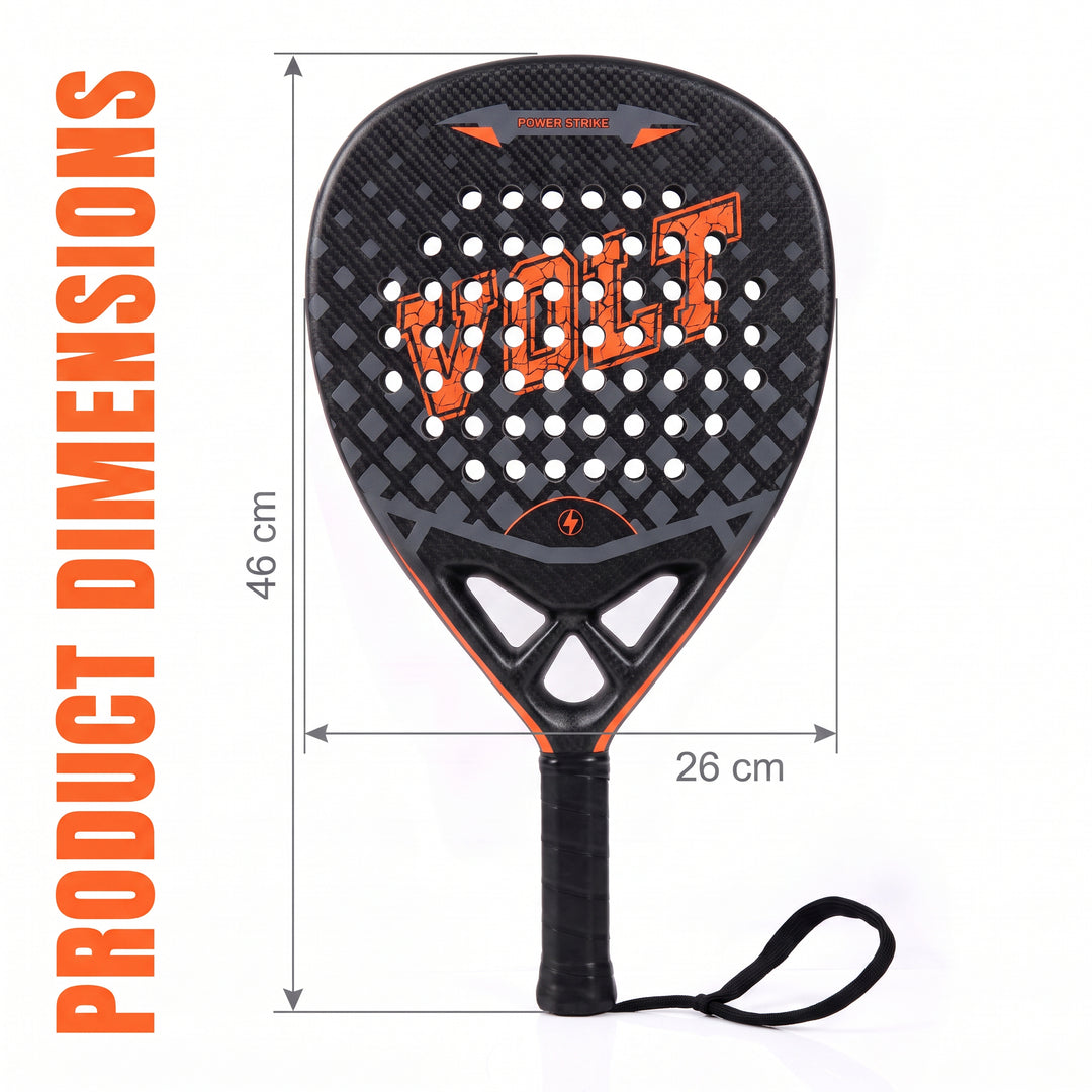 Padel Racket Carbon Fiber 375g &amp; Bag
