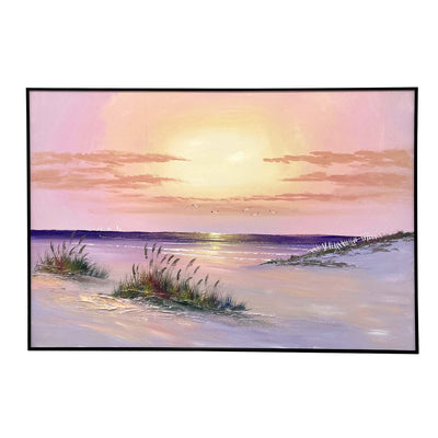 Peace of the Sunset Canvas Hand Painting