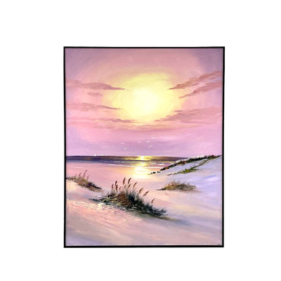 Tranquility of the Sunset Canvas Hand Painting