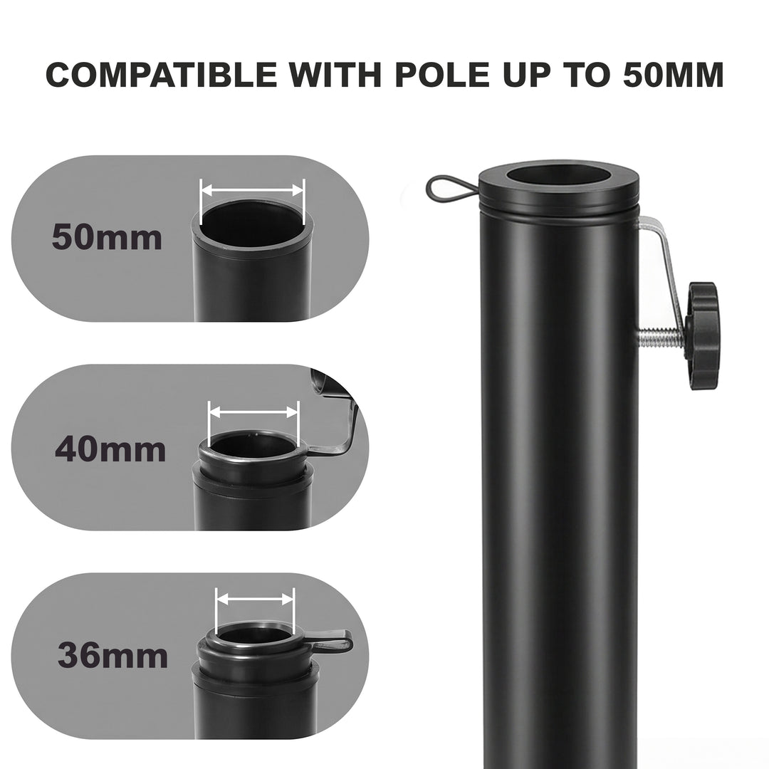 Foldable Parasol Base Black