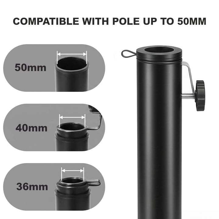 Foldable Parasol Base Black