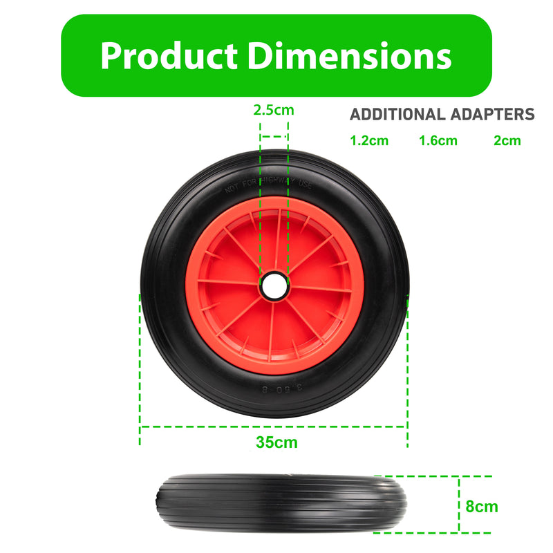 14" Puncture Proof Wheelbarrow Wheel
