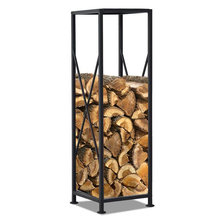 Metal Firewood Log Holder Rack for Fireplace