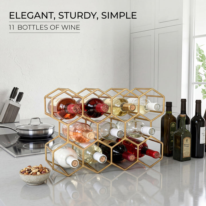 11 Bottle Wine Rack Holder
