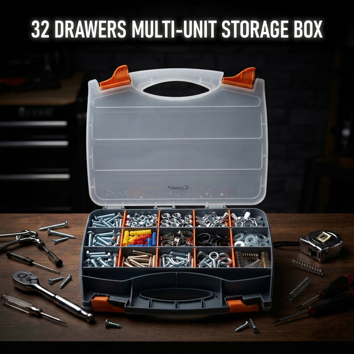 32 Compartment Storage Box Storage Screw Tool