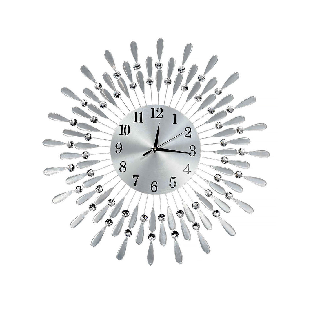 Crystals Quartz Jeweled Wall Clock