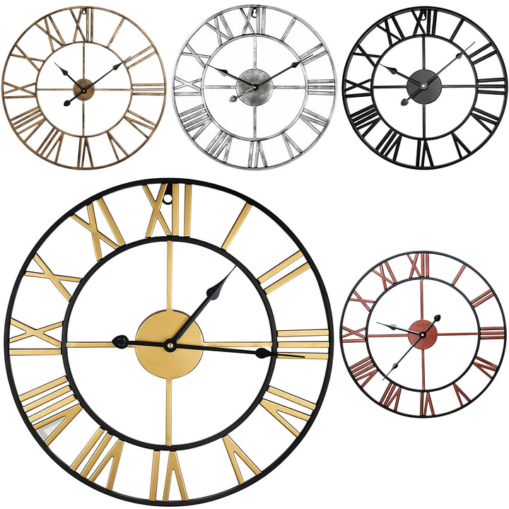 Garden Wall Clock Metal - 60CM