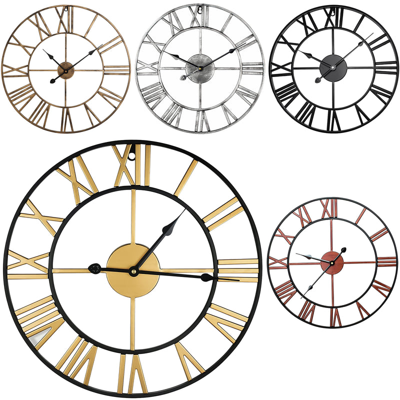 Garden Wall Clock Metal - 60CM