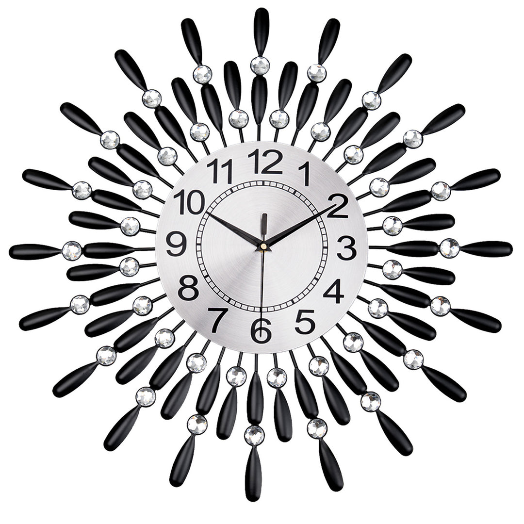 Crystals Quartz Jeweled Wall Clock