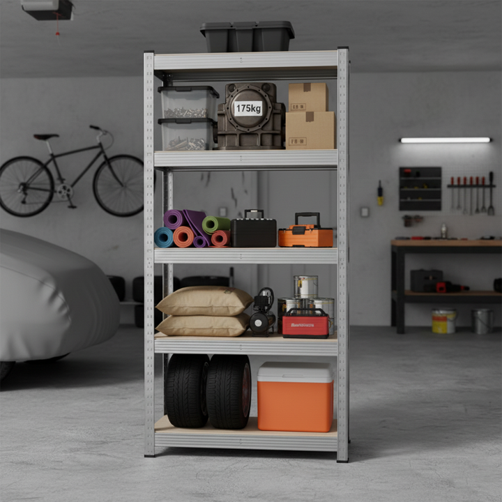 5-Tier Heavy Duty Garage Storage Racking Shelf - 150 x 70 x 30cm