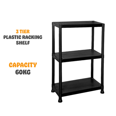 3/4/5 Tier Plastic Racking Shelving Storage Unit