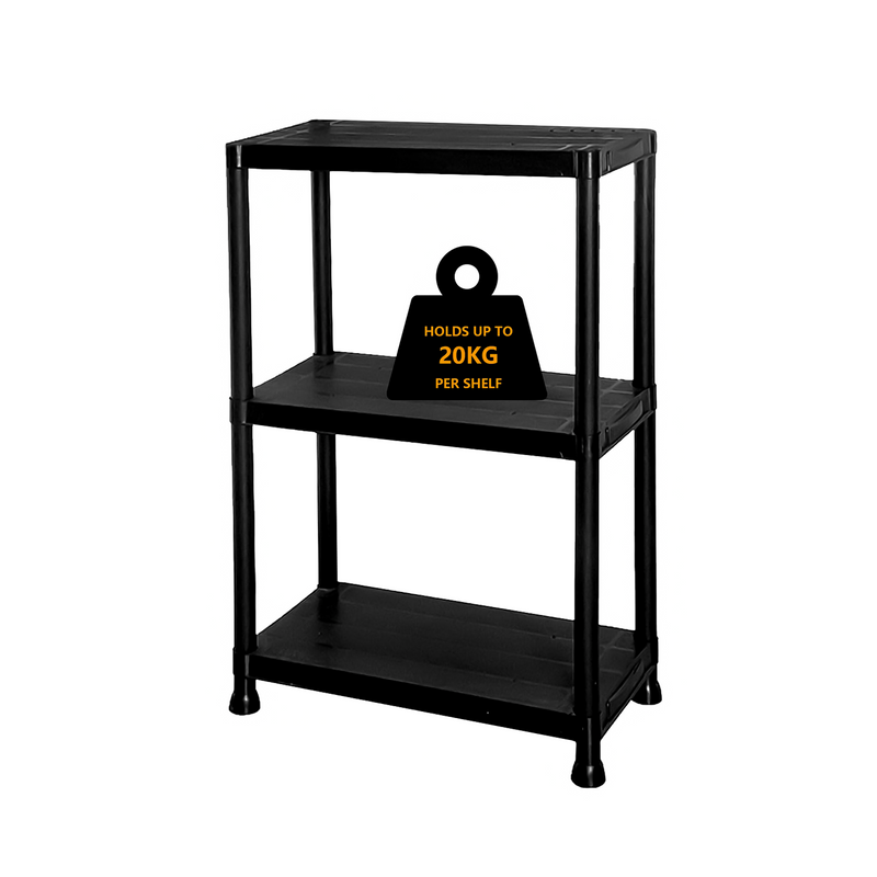 3/4/5 Tier Plastic Racking Shelving Storage Unit