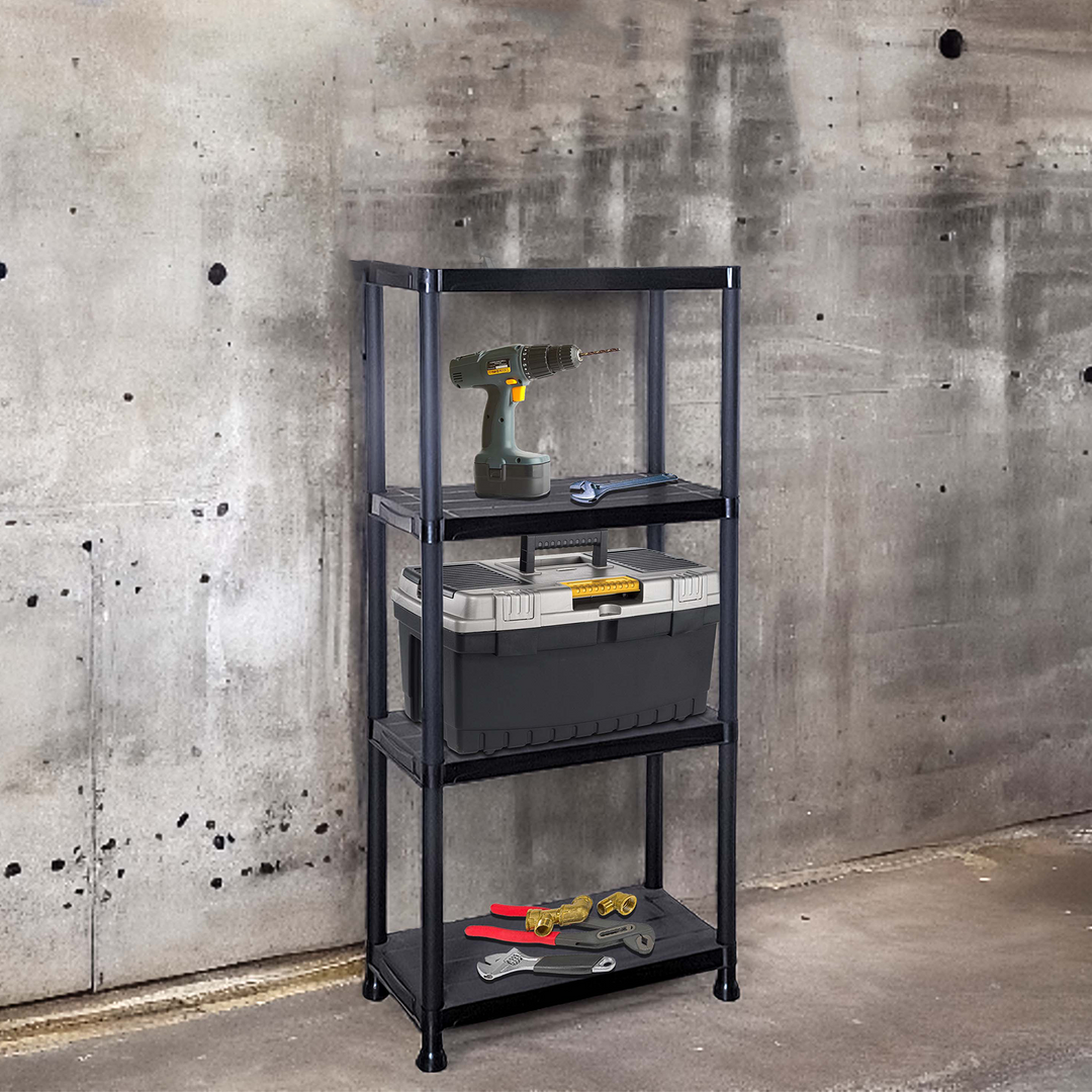 3/4/5 Tier Plastic Racking Shelving Storage Unit