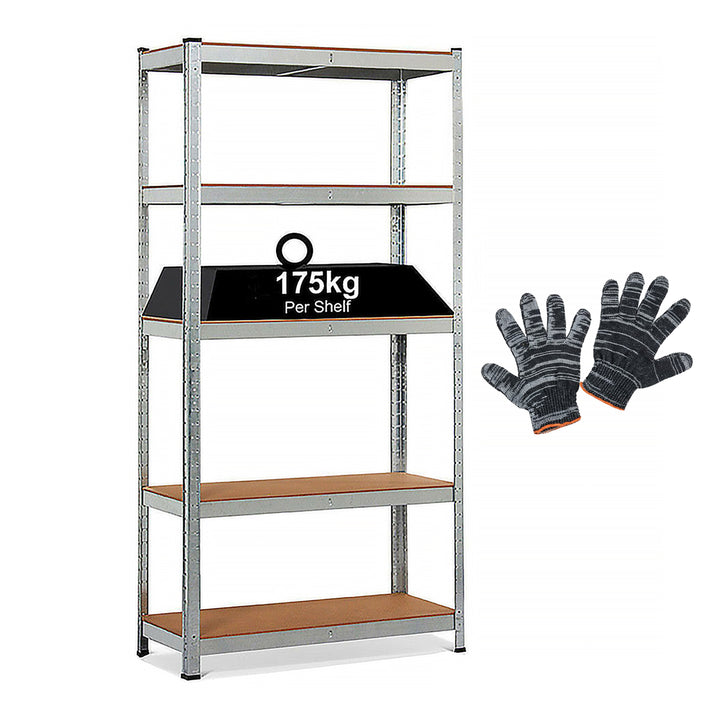 5-Tier Heavy Duty Garage Storage Racking Shelf - 90 x 40 x 180cm