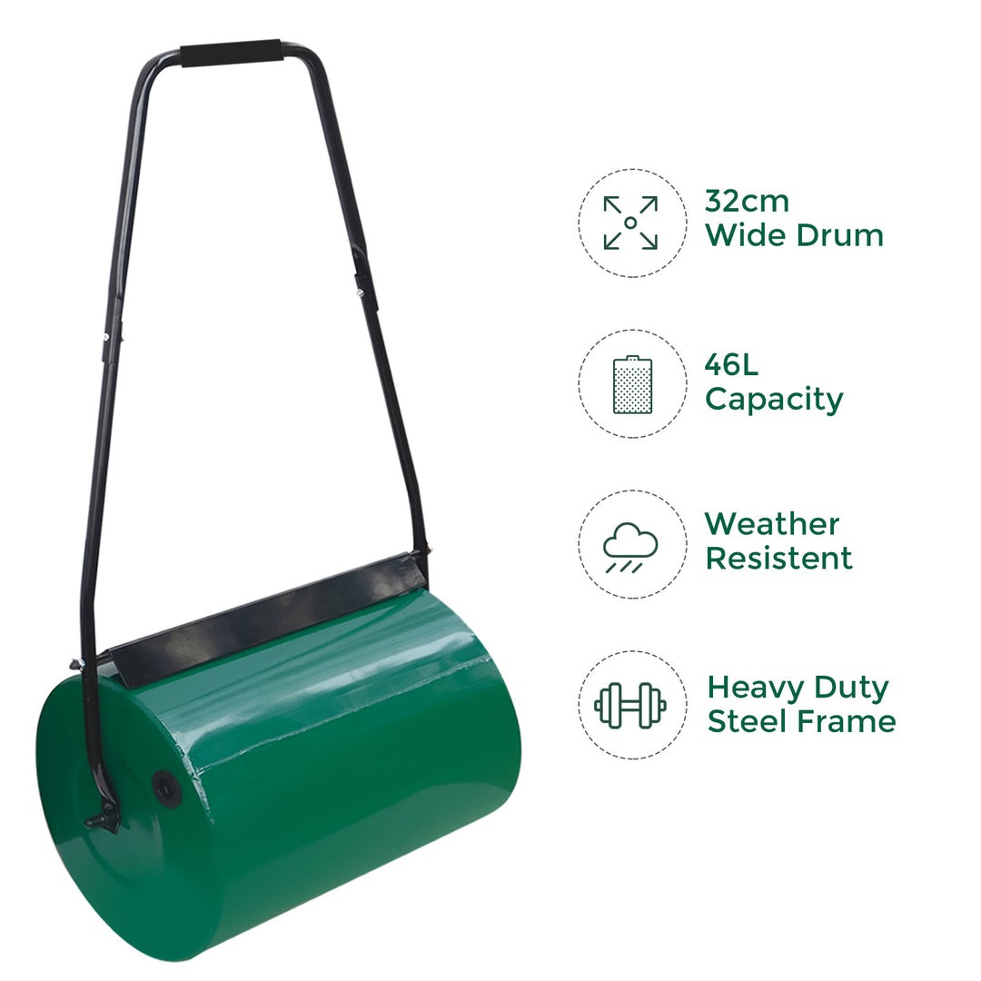Garden Lawn Metal Aerator Roller