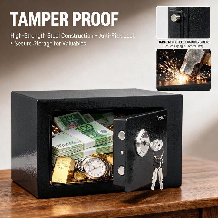 8.5L Heavy Duty Steel Safe Box