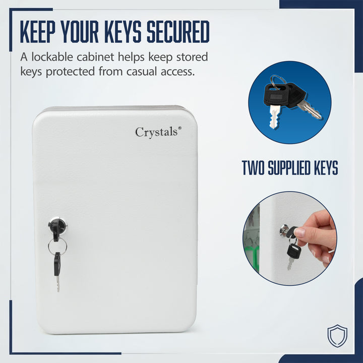 24 Keys Lockable Key Cabinet Safe
