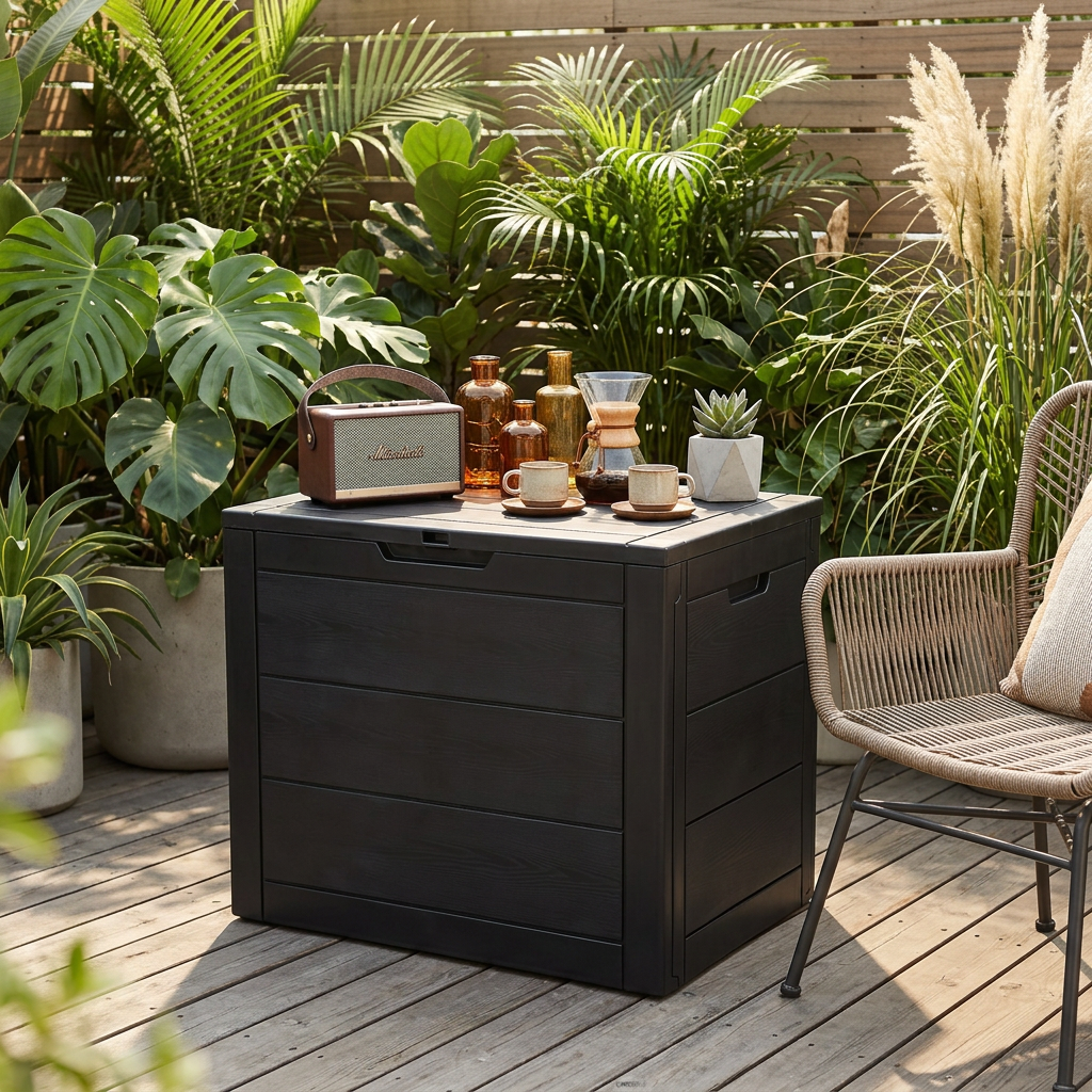 110L Outdoor Storage Box with Lid
