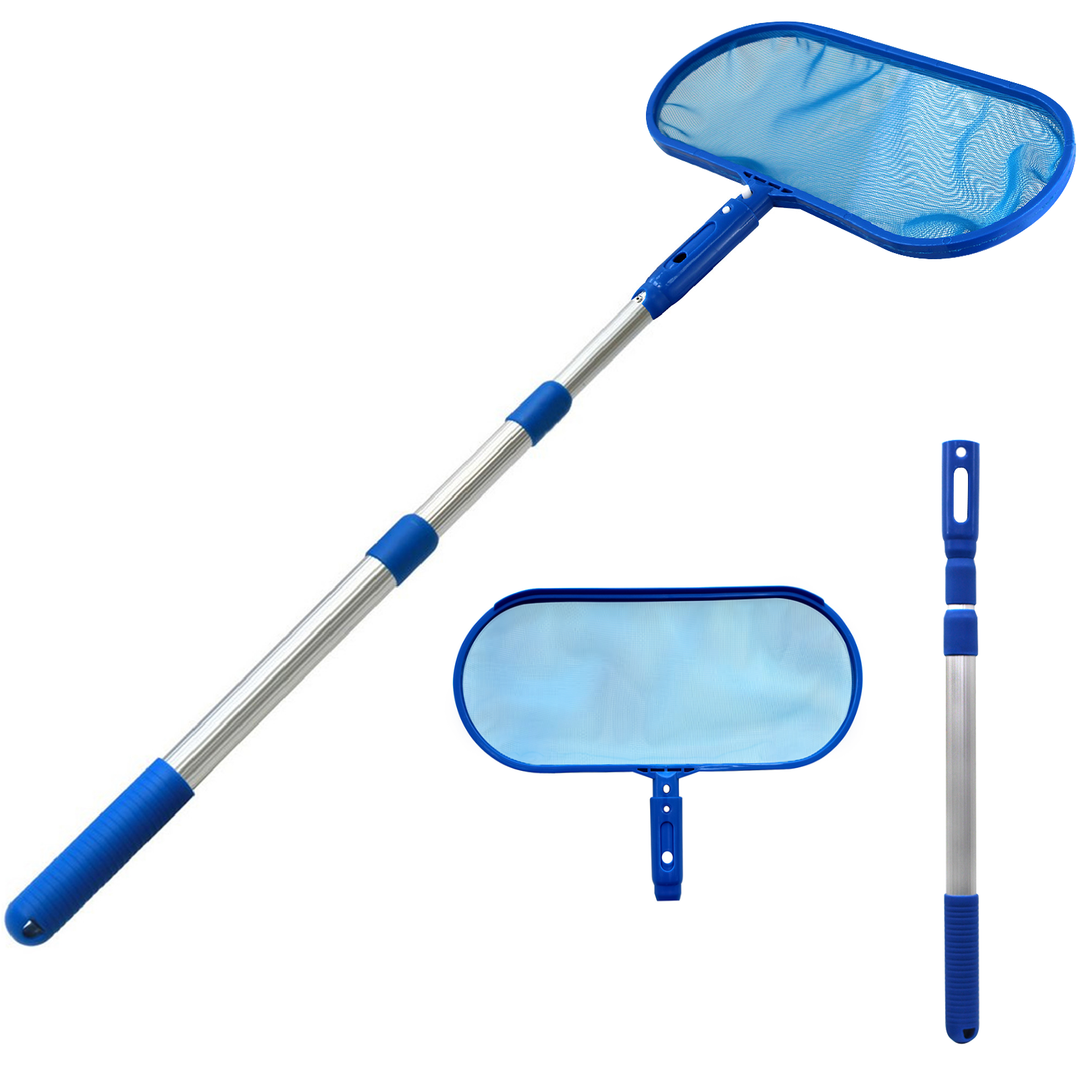 Professional Aluminum Leaf Skimmer Net For Swimming Pools – Heavy Duty Rake
