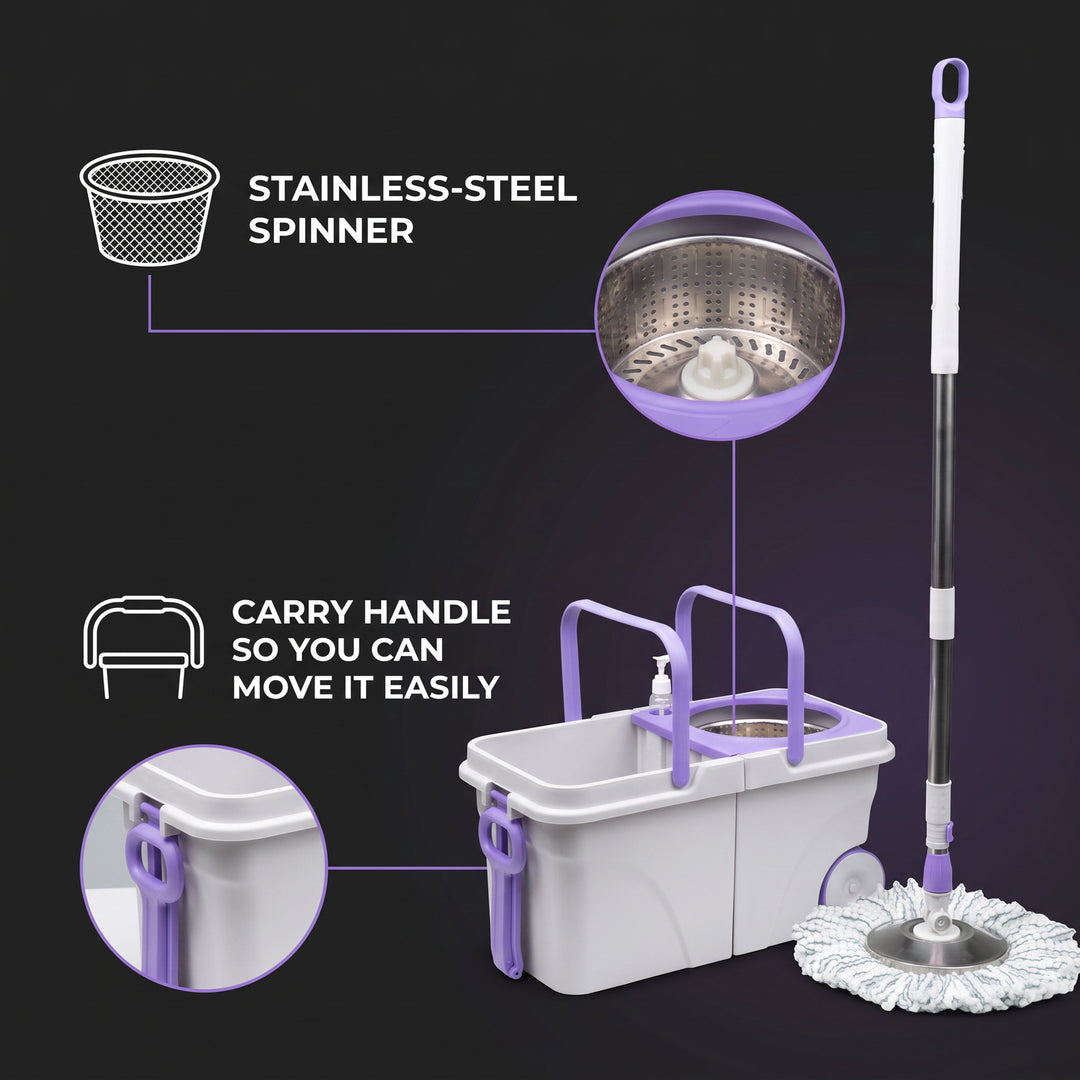 Steel Mop and Bucket Set Wringer