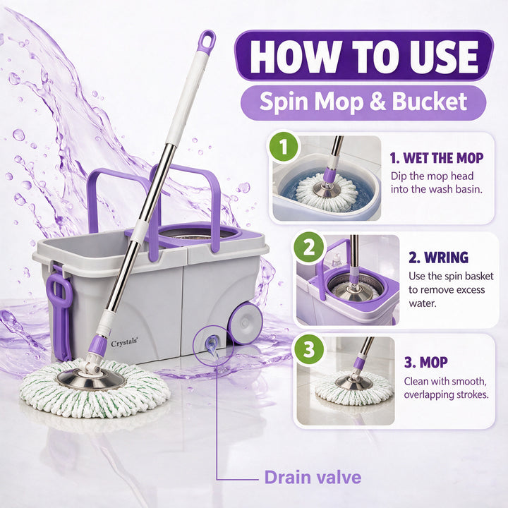 Steel Mop and Bucket Set Wringer