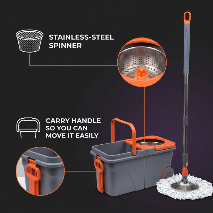 Steel Mop and Bucket Set Wringer