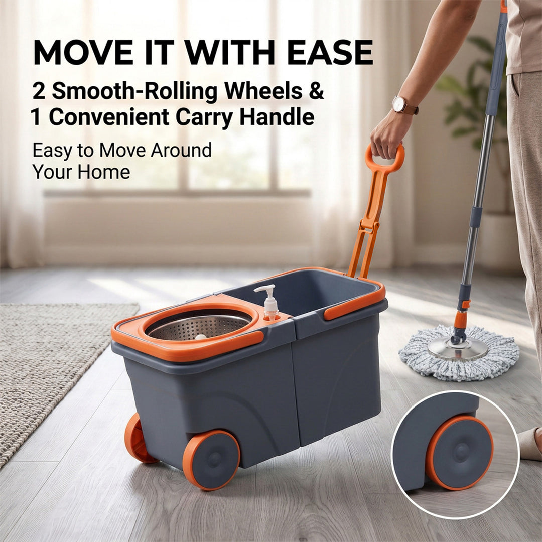 Steel Mop and Bucket Set Wringer