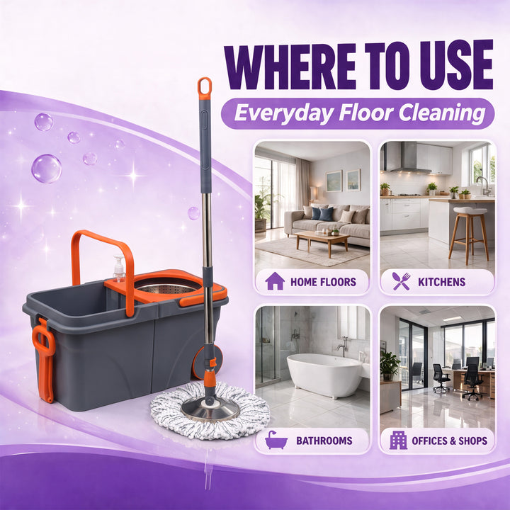 Steel Mop and Bucket Set Wringer