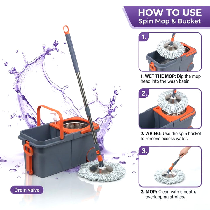 Steel Mop and Bucket Set Wringer