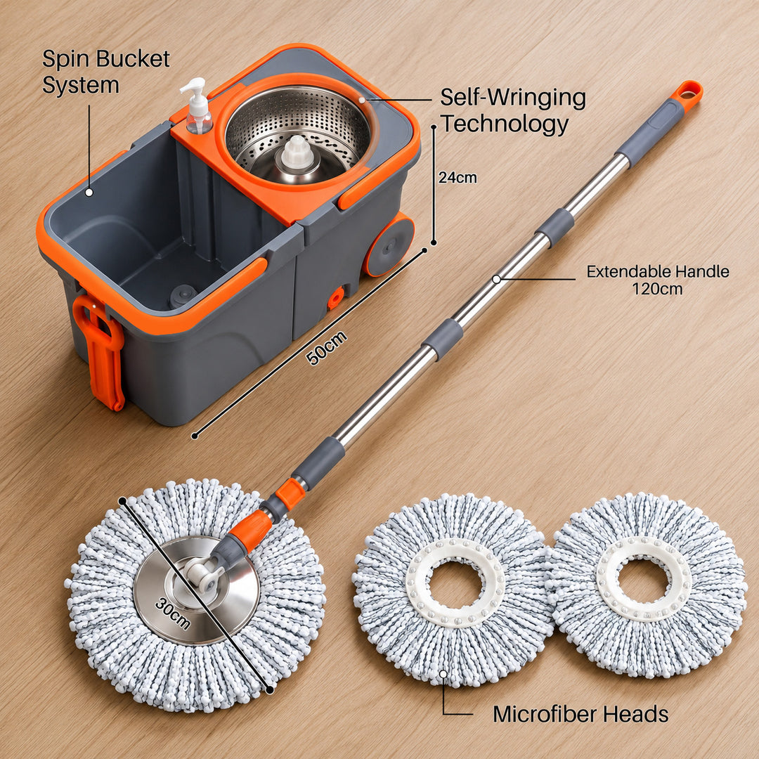 Steel Mop and Bucket Set Wringer