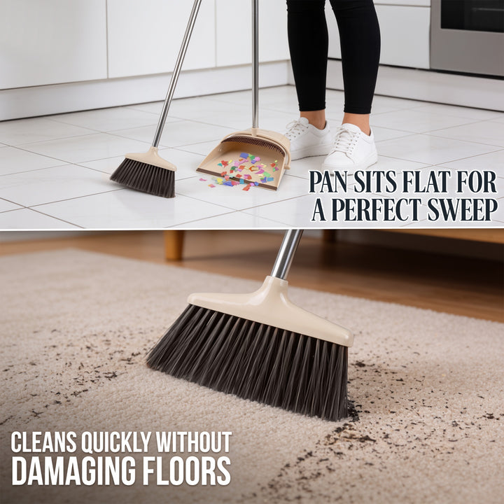 Long Handled Broom Dustpan Set