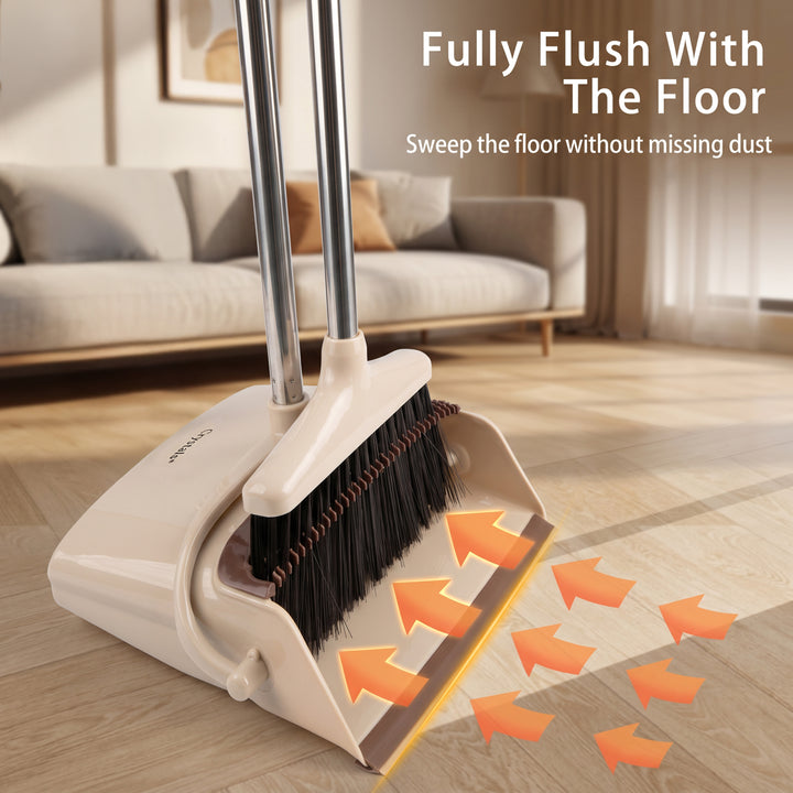 Long Handled Broom Dustpan Set
