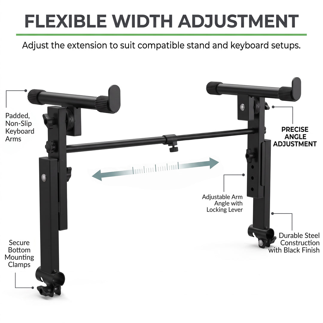 2 Tier Keyboard Height Adjustable Stand