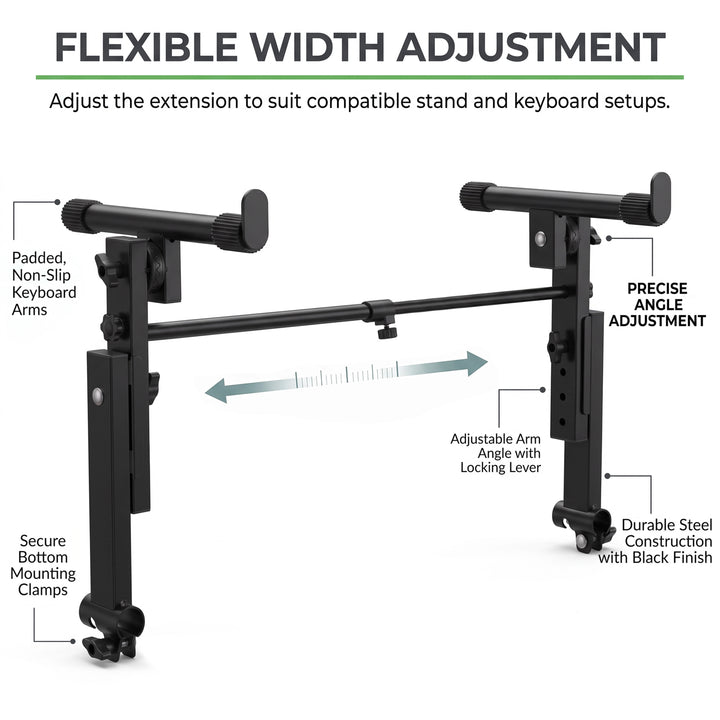 2 Tier Keyboard Height Adjustable Stand