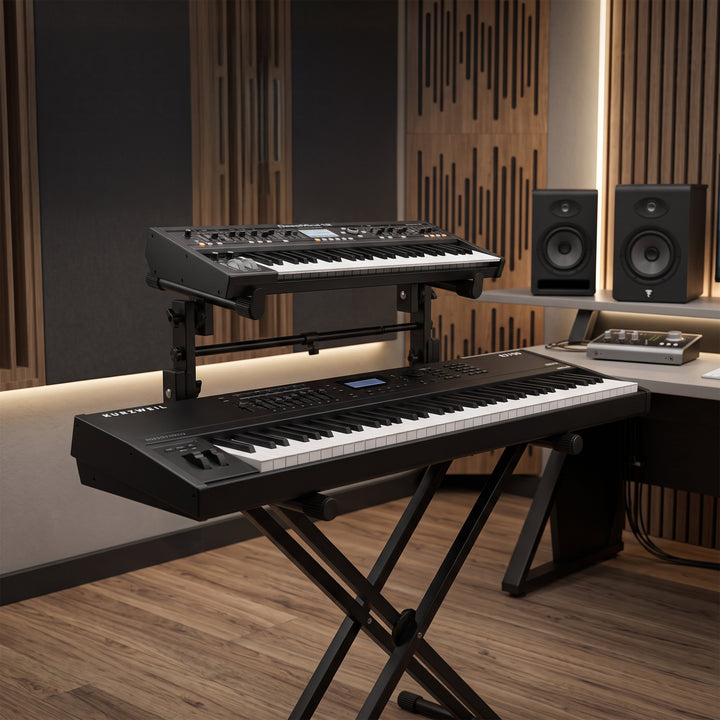 2 Tier Keyboard Height Adjustable Stand