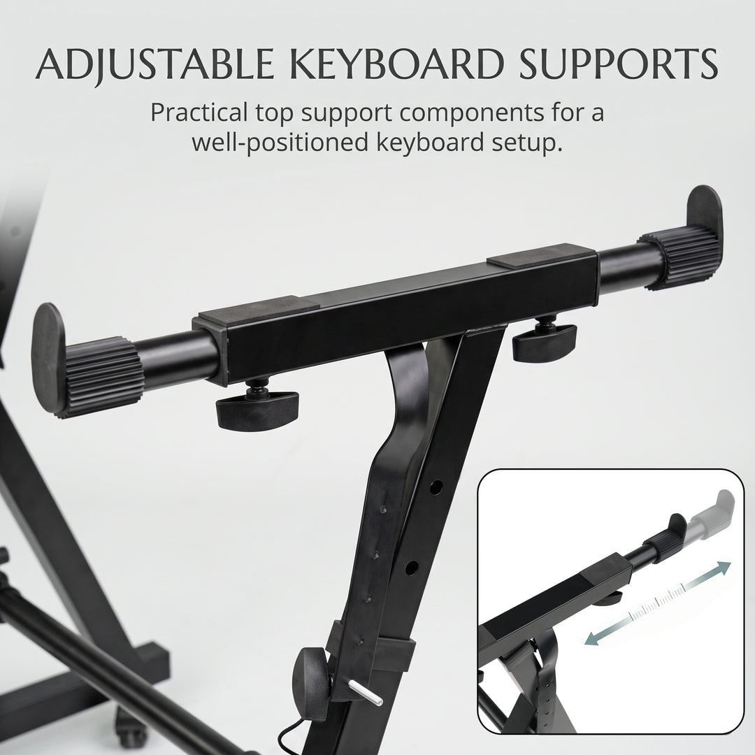 Z-Style Keyboard Stand with Wheels