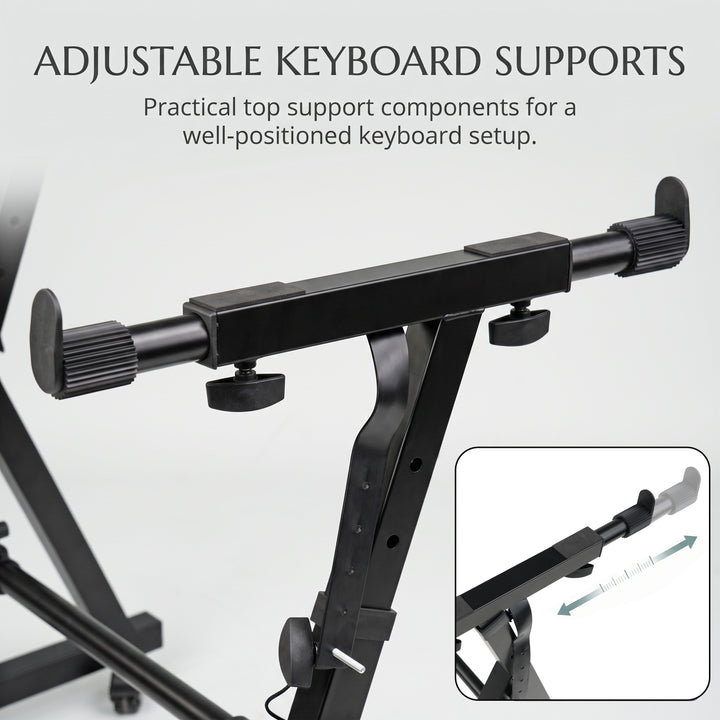 Z-Style Keyboard Stand with Wheels