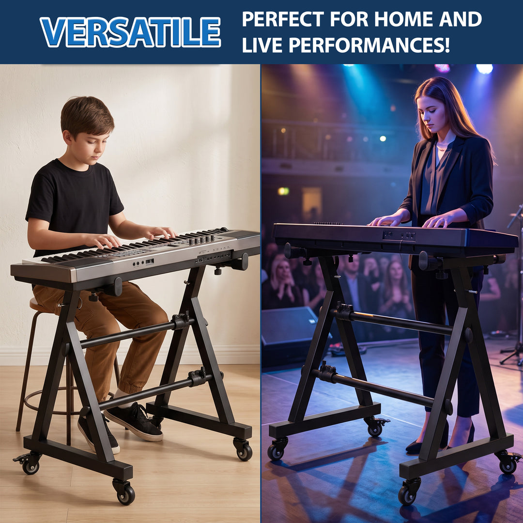 Z-Style Keyboard Stand with Wheels