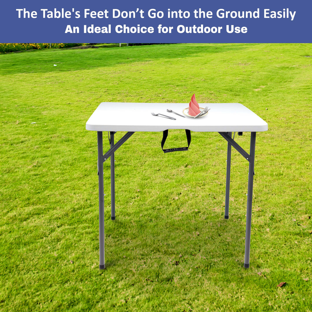 3ft Square White Folding Table