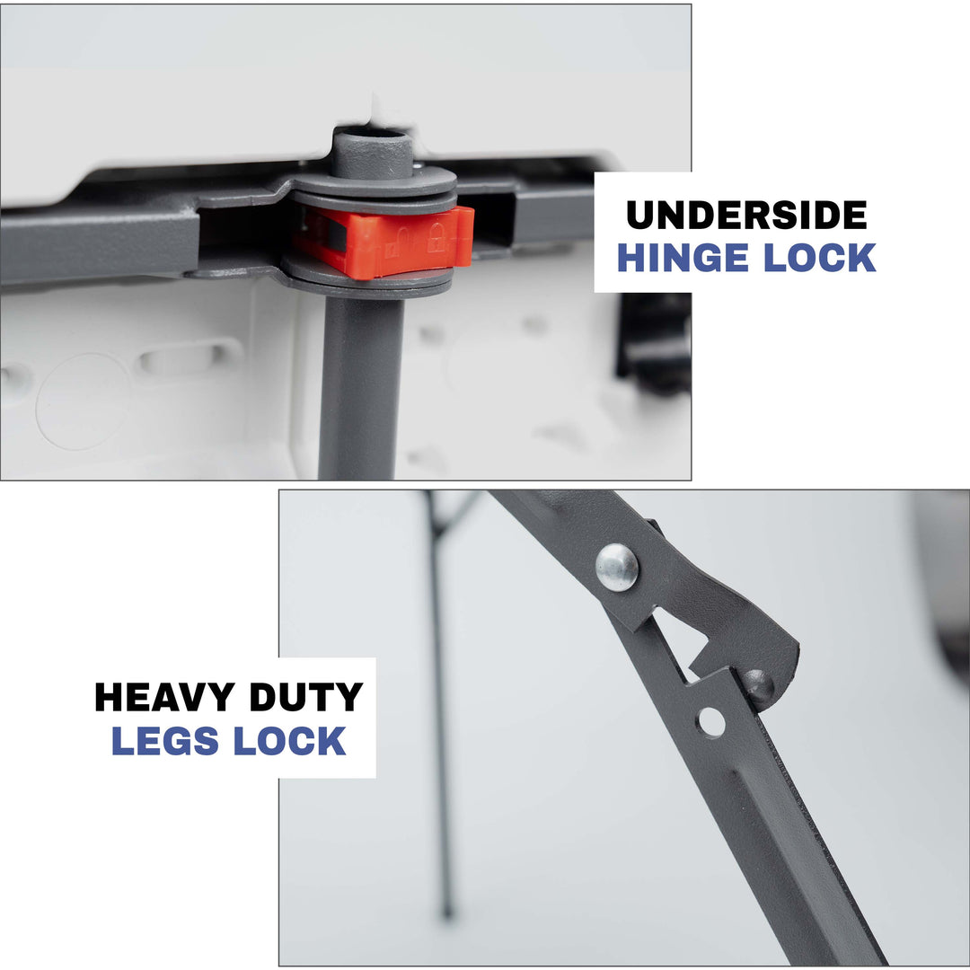 3ft Square White Folding Table