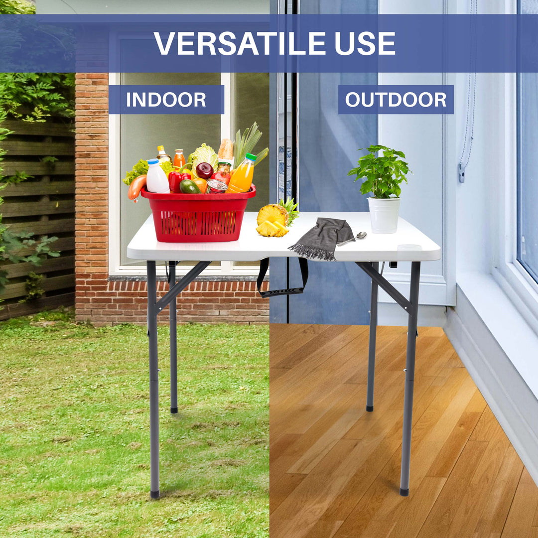 3ft Square White Folding Table