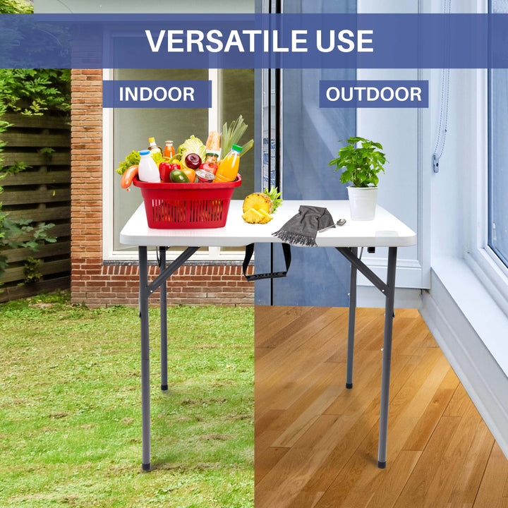 3ft Square White Folding Table