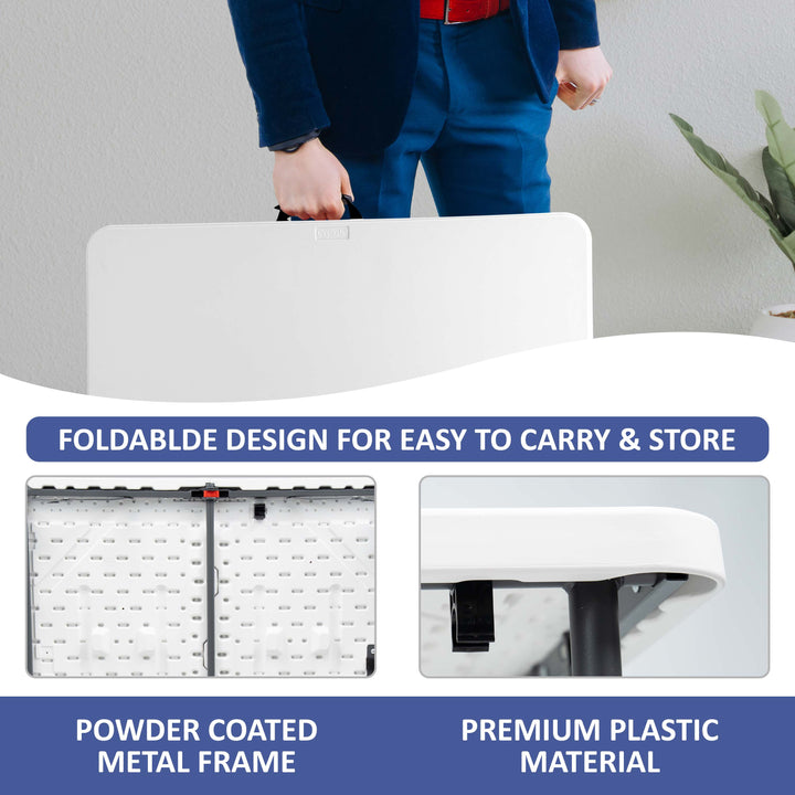 3ft Square White Folding Table