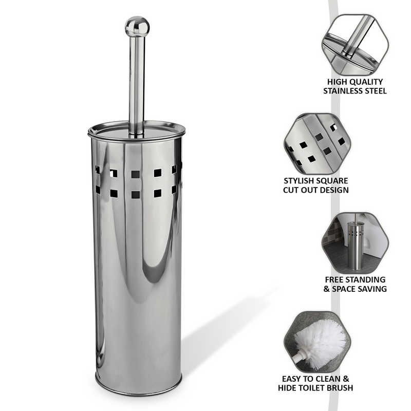 Stainless Steel Toilet Brush & Holder