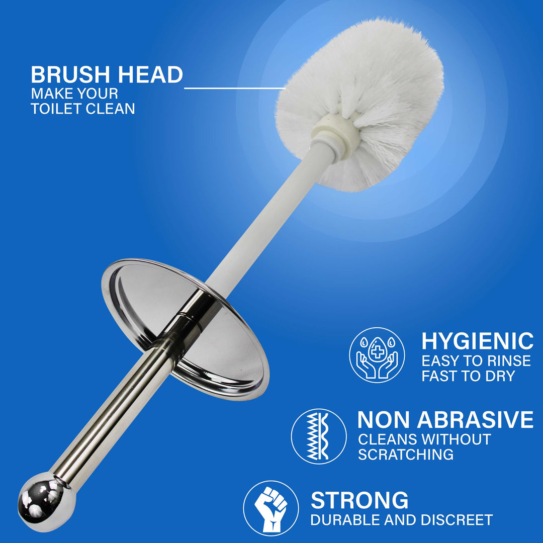 Stainless Steel Toilet Brush & Holder