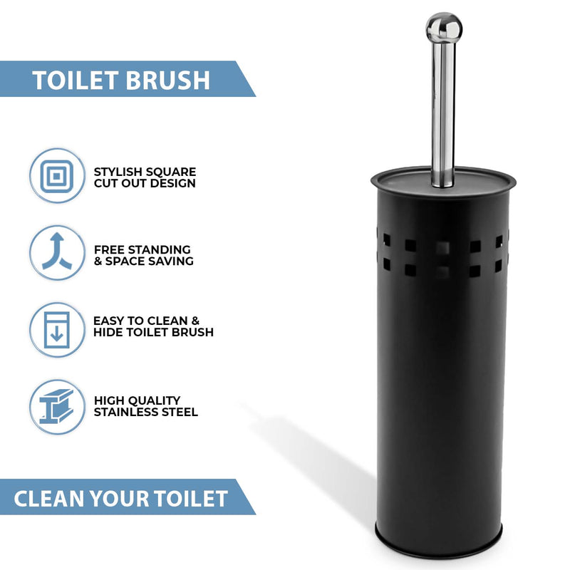 Stainless Steel Toilet Brush & Holder