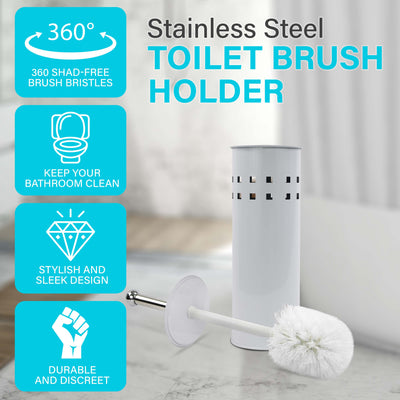 Stainless Steel Toilet Brush & Holder