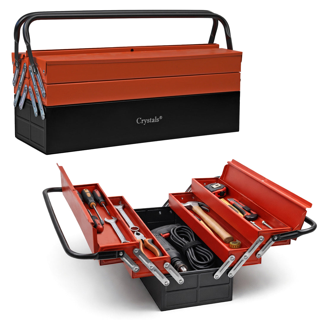 25" Heavy Duty Metal Cantilever Toolbox