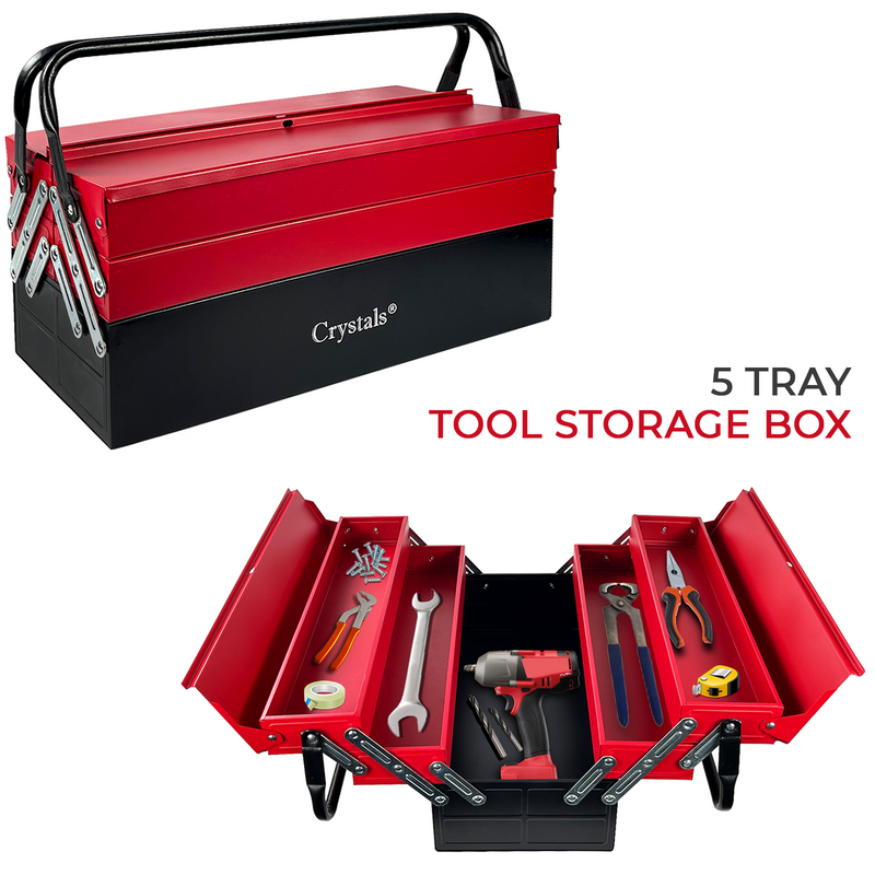 3 Tiers - 5 Trays Metal Tool Box